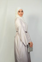 Two Tone Open Abaya
